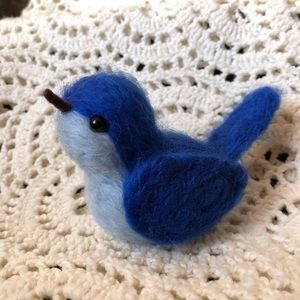 Needle Felted bluebird NWT HANDCRAFTED BY ME